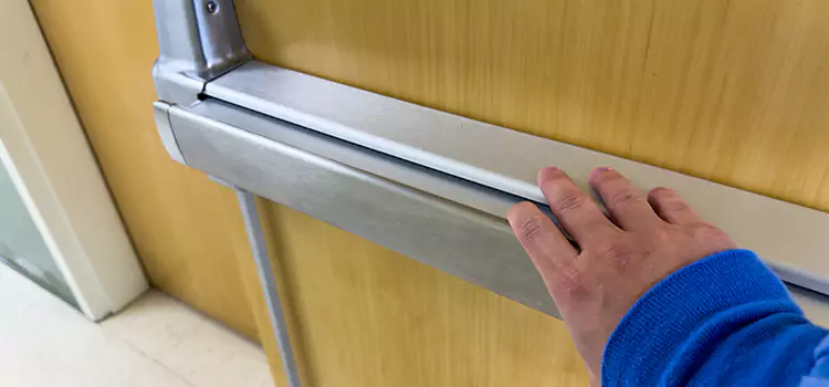 Installing a Push Bar on a Door Greenbelt